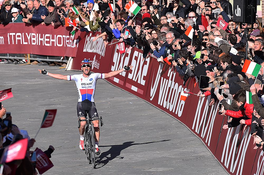 Zdenek Stybar (Etixx-Quickstep) wins the 2015 Strade Bianche