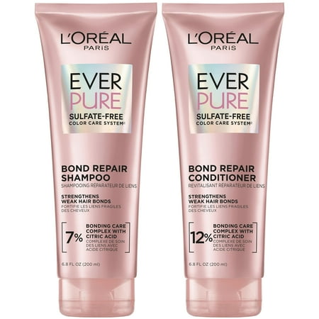 L'oreal Paris Everpure Sulfate Free Bond Strengthening Shampoo &amp;amp; Conditioner Set, 6.8 Fl Oz