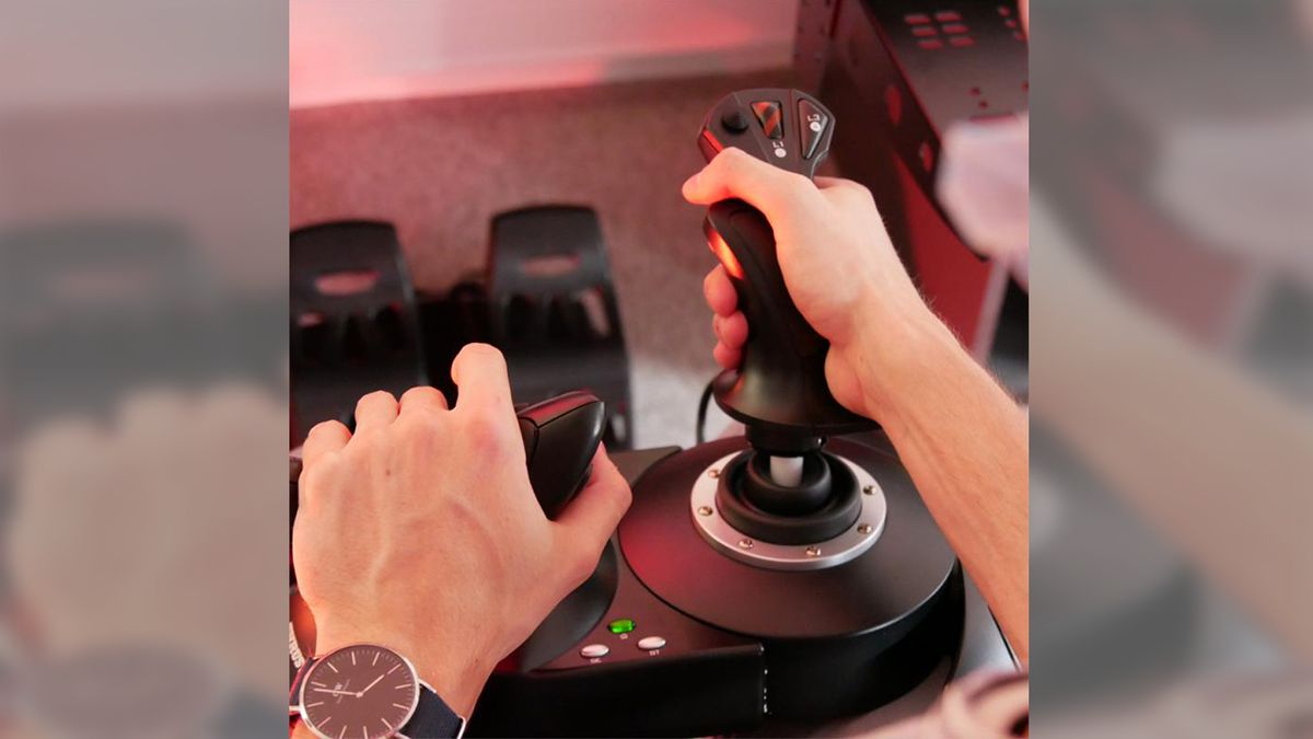 Thrustmaster T Flight Hotas X Review Relatively Cheap And Provides The Full Flying Experience Gamesradar