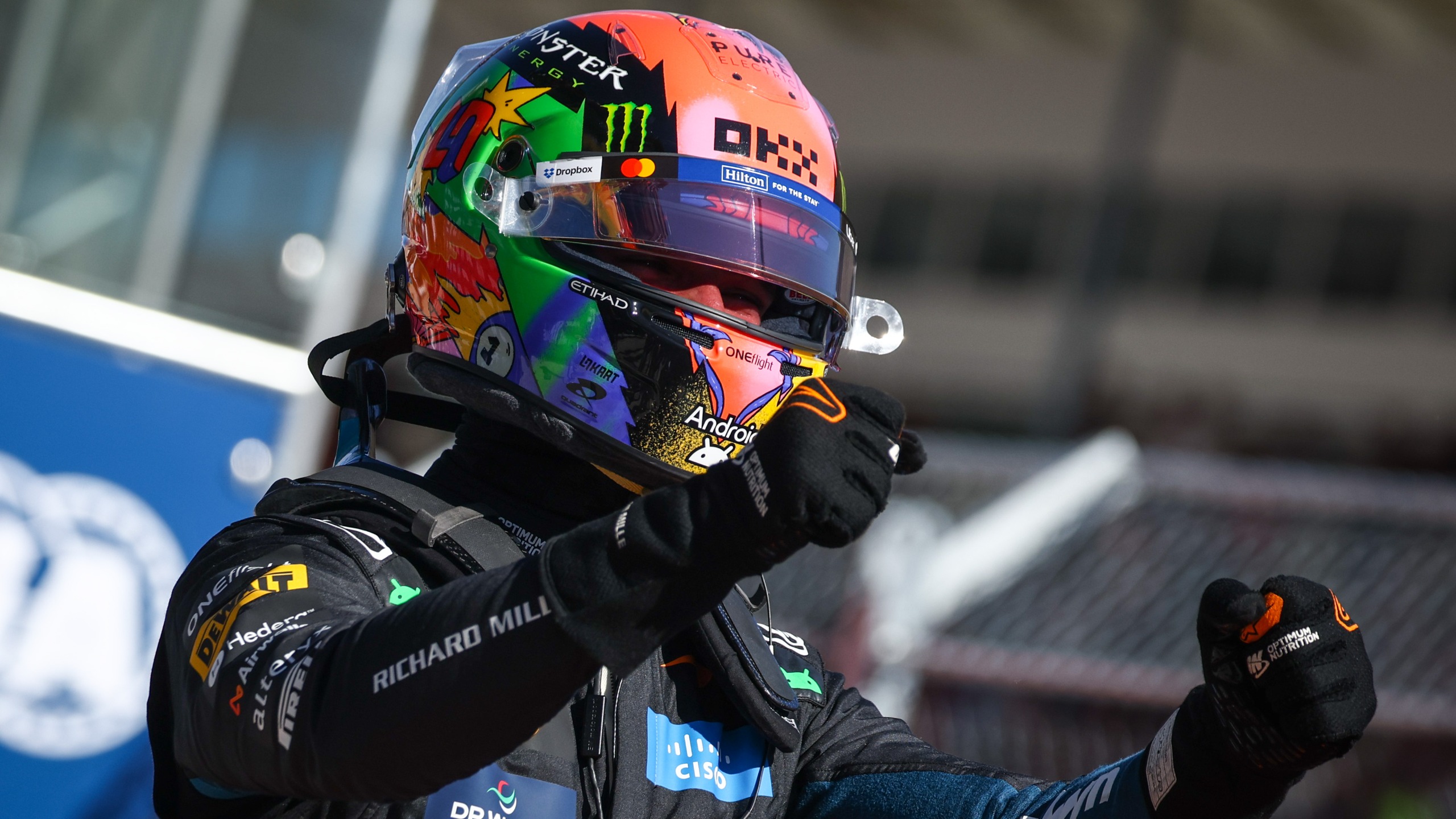 Lando Norris of McLaren wins Pole Position during qualifying ahead of the Formula 1 Grand Prix of Spain at Madring Circuit in Madrid, Spain