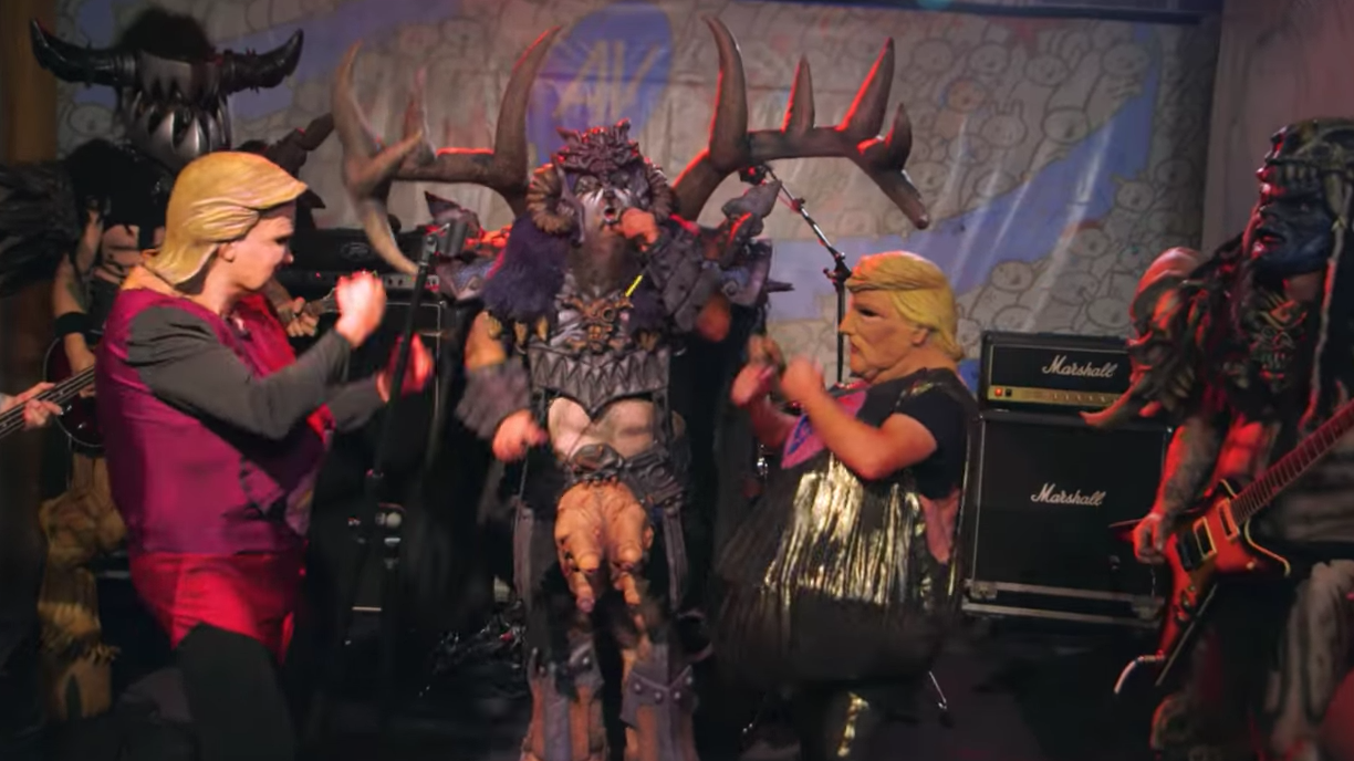 A still from Gwar&#039;s video