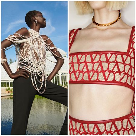 winter 2022 2023 jewelry trends at Oscar de la Renta  Valentino