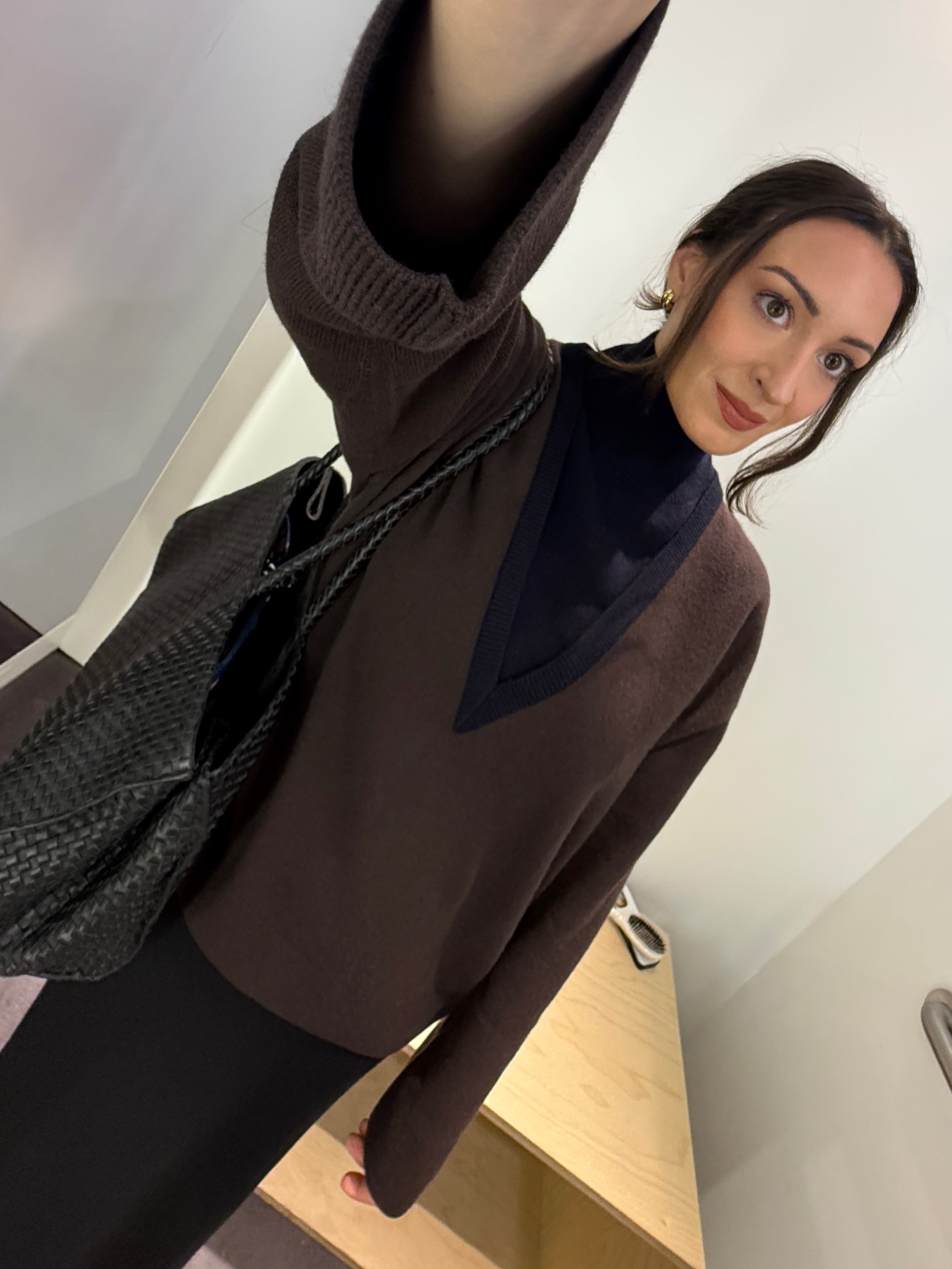 Bella Gerard trying on pieces at Cos