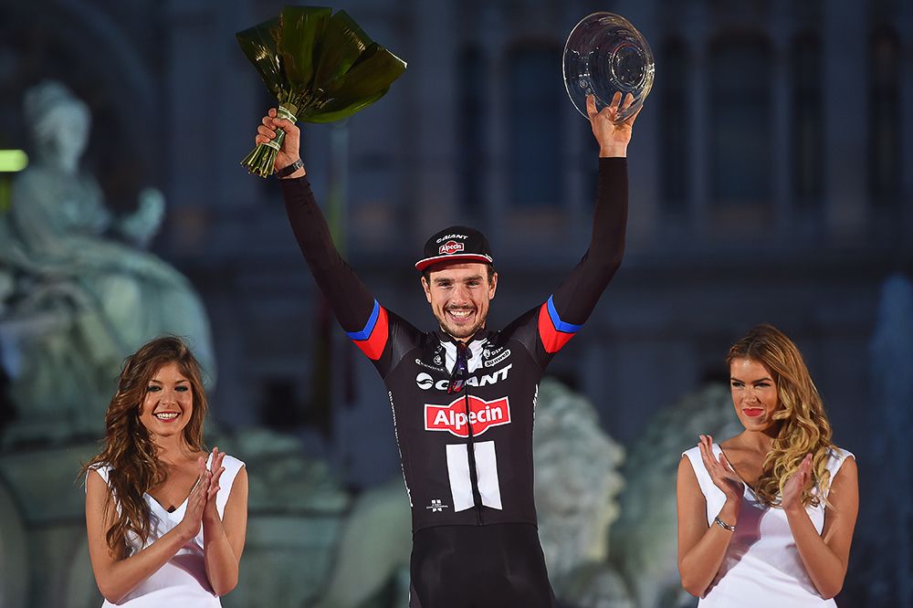 John Degenkolb on the Vuelta's final podium.