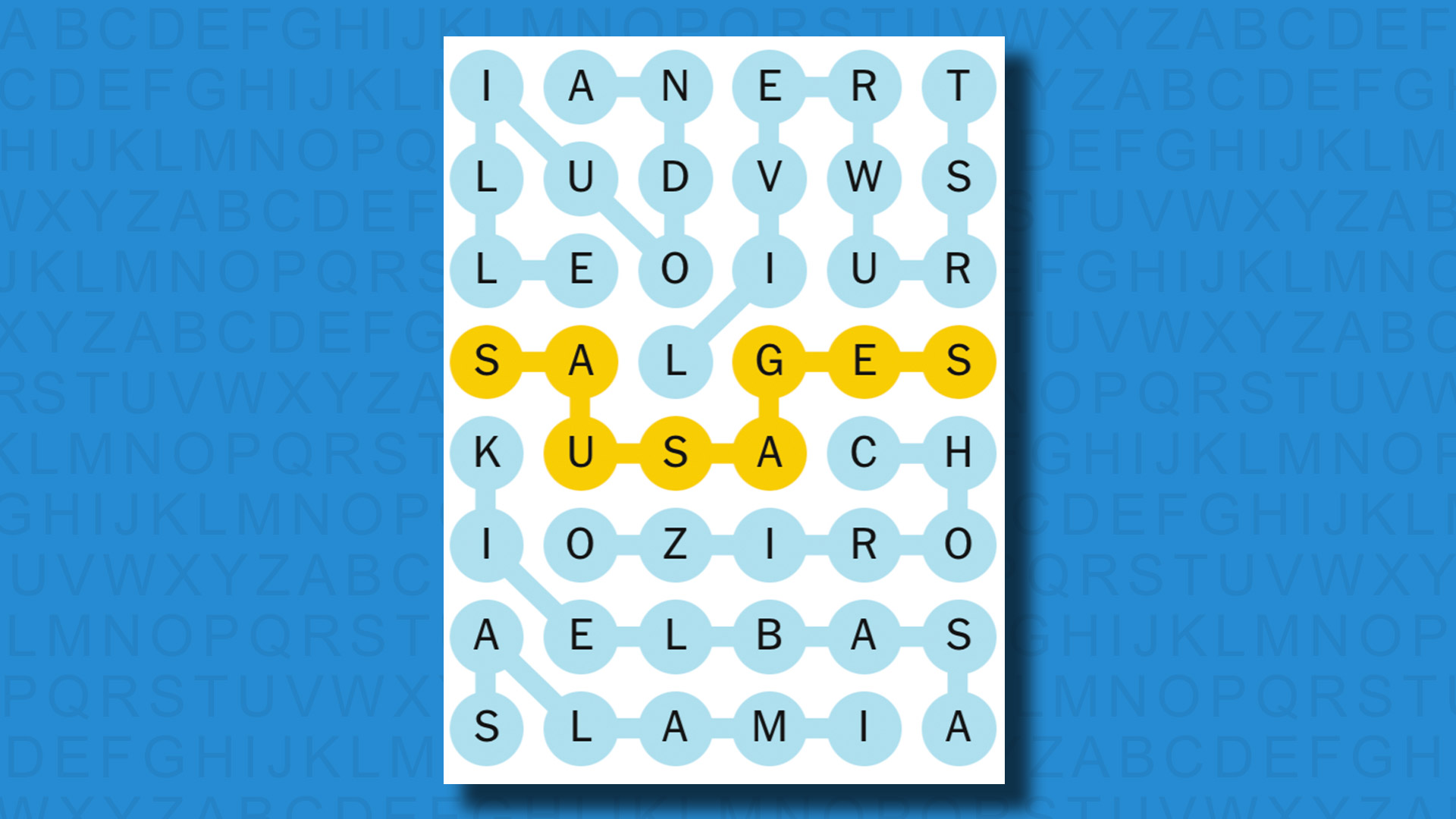 NYT Strands answers for game 433 on a blue background