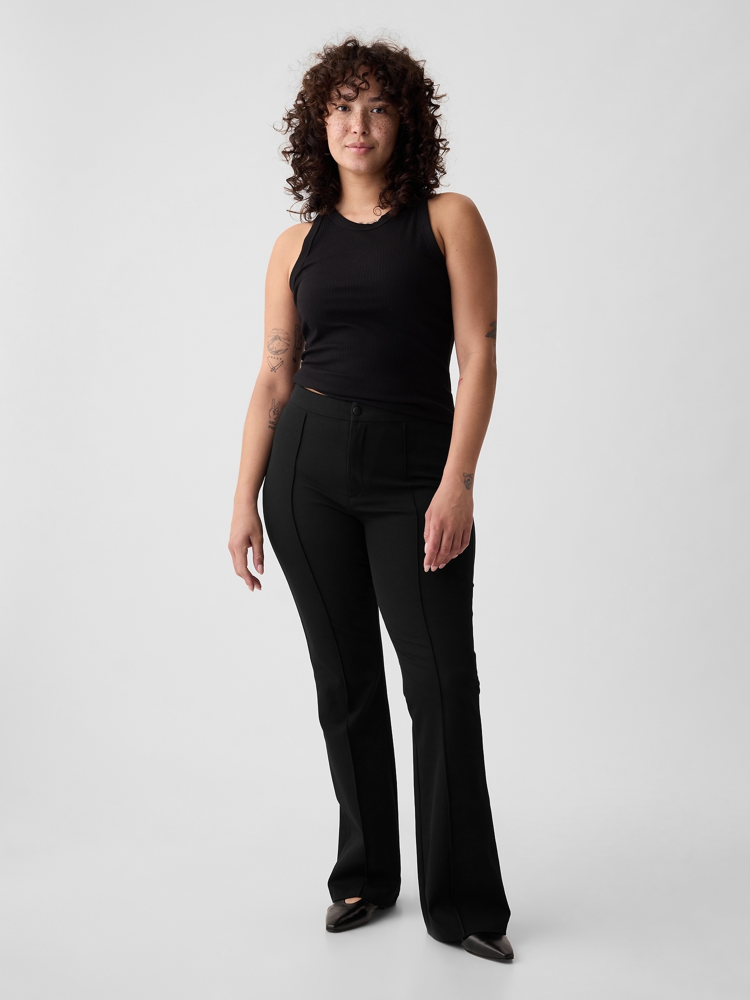 High Rise Bistretch Flare Pants