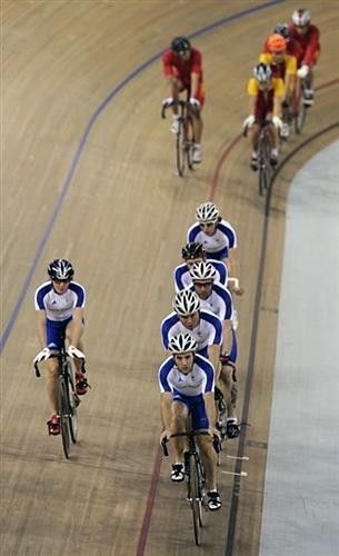 The British and Chinese squads were out training ahead of this evening's opening ceremony.