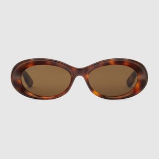 Oval-Frame Sunglasses