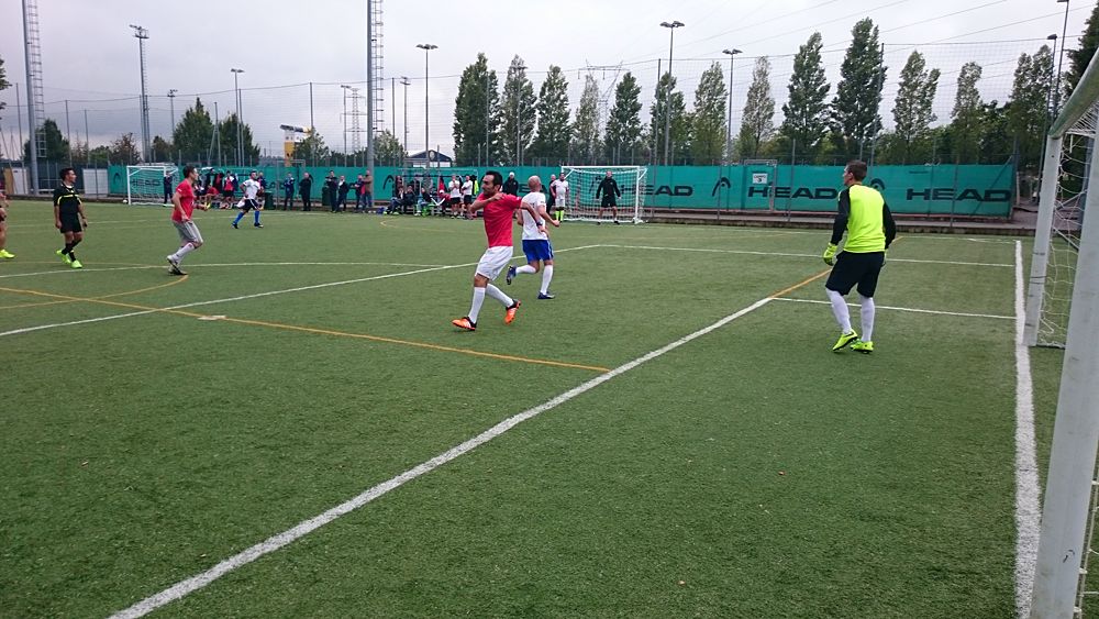 Katusha host their annual team-staff soccer match in Peschiera del Garda, Italy