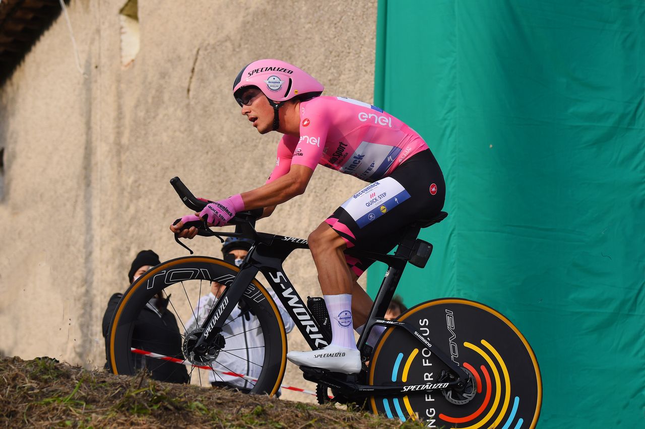 Giro dItalia 2020 103th Edition 14th stage Conegliano Valdobbiadene 341kmm 17102020 Joao Almeida POR Deceuninck Quick Step photo Dario BelingheriBettiniPhoto2020