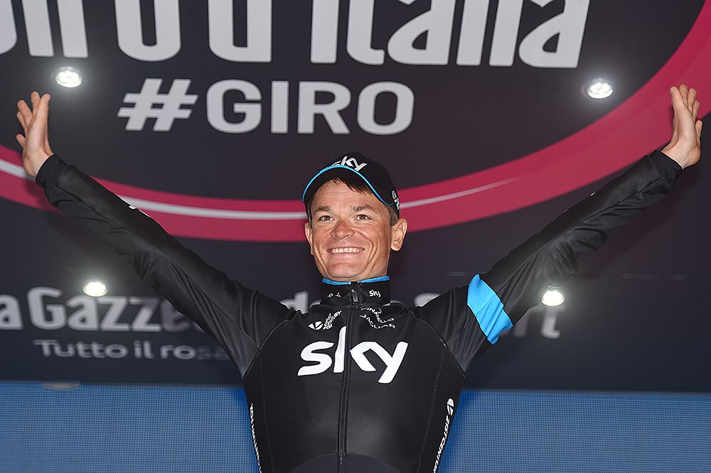 Vasil Kiryienka (Team Sky) wins the Giro d'Italia stage 14 time trial