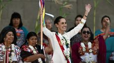 Mexican President Claudia Sheinbaum celebrates inauguration