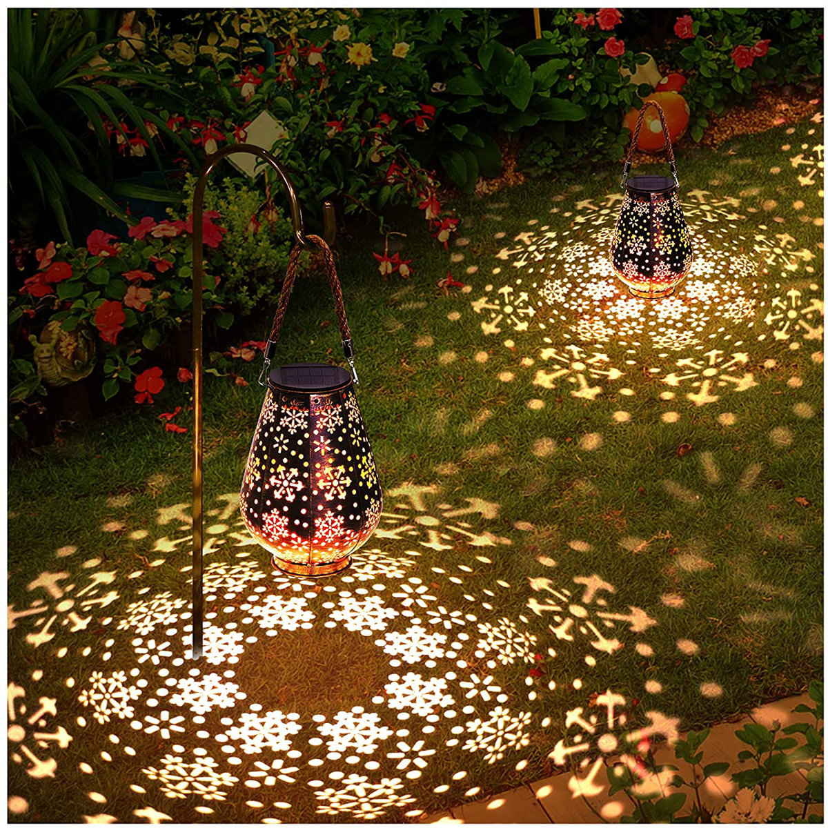 Letmy 7.5'' Solar Powered Integrated Led Outdoor Lantern &amp;amp; Reviews | Wayfair