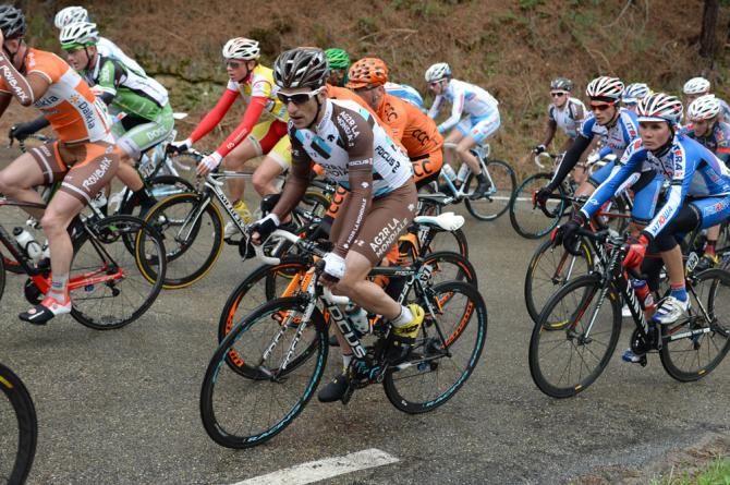 Blel Kadri (AG2R la Mondiale) rolls along in the peloton