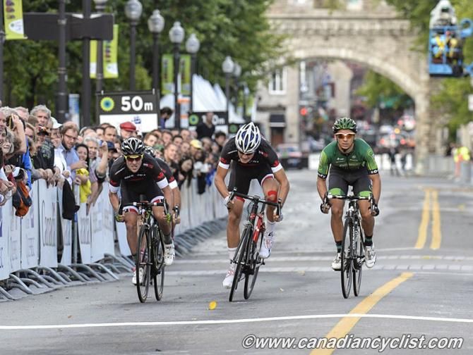 1/4 Final heat - Bryan Coquard (Team Europcar) and Eliot Doyle (Canada) advance to Semi Final