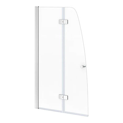 bi-fold curved shower screen