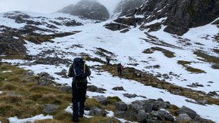 approaching a gully