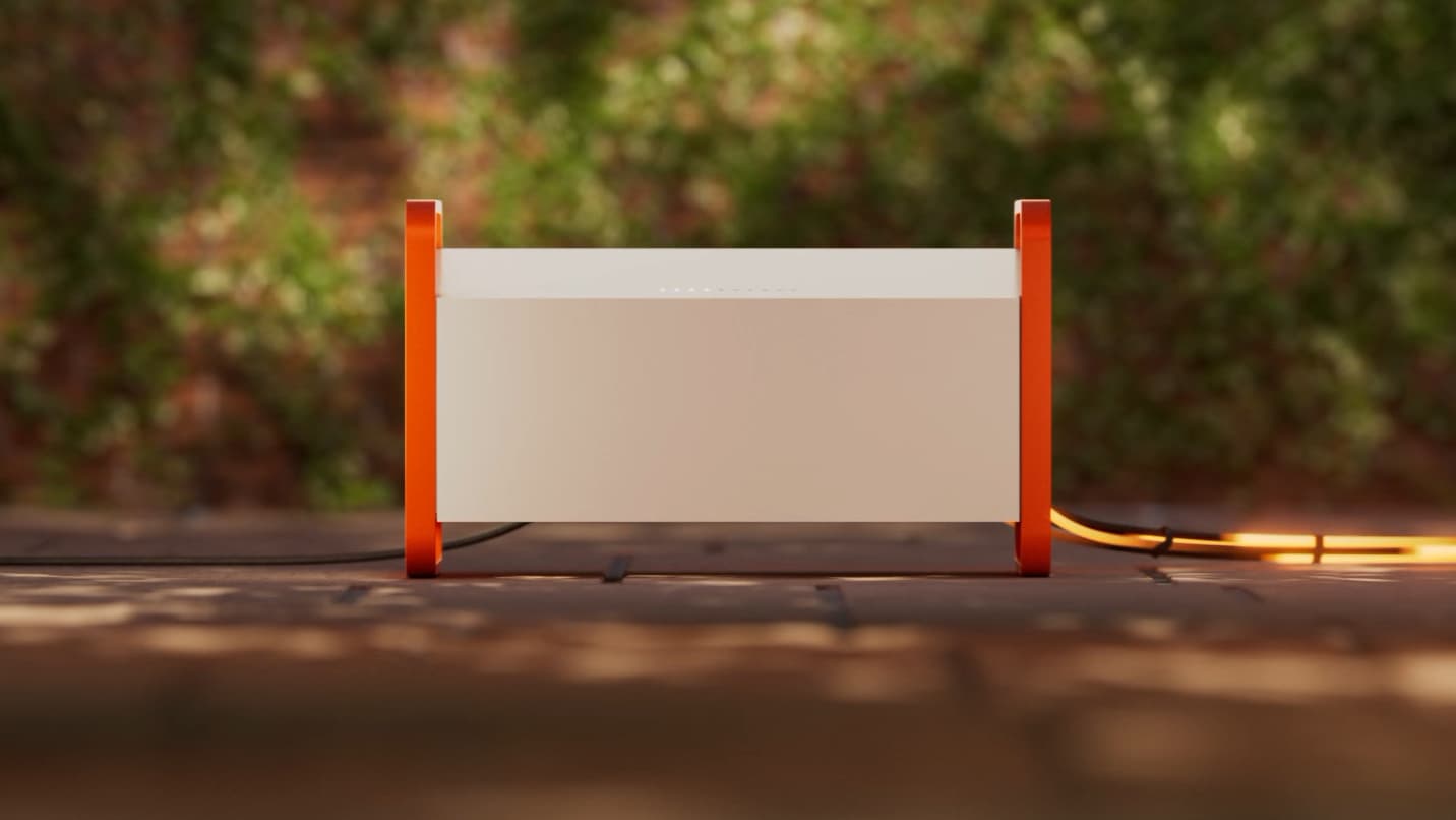 The Jules plug-in solar battery made by Fuse Energy.