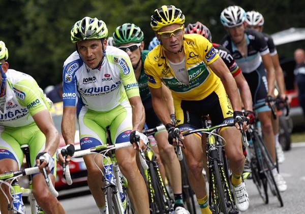 Tour leader Thomas Voeckler (Europcar) climbed with the best on stage 12.
