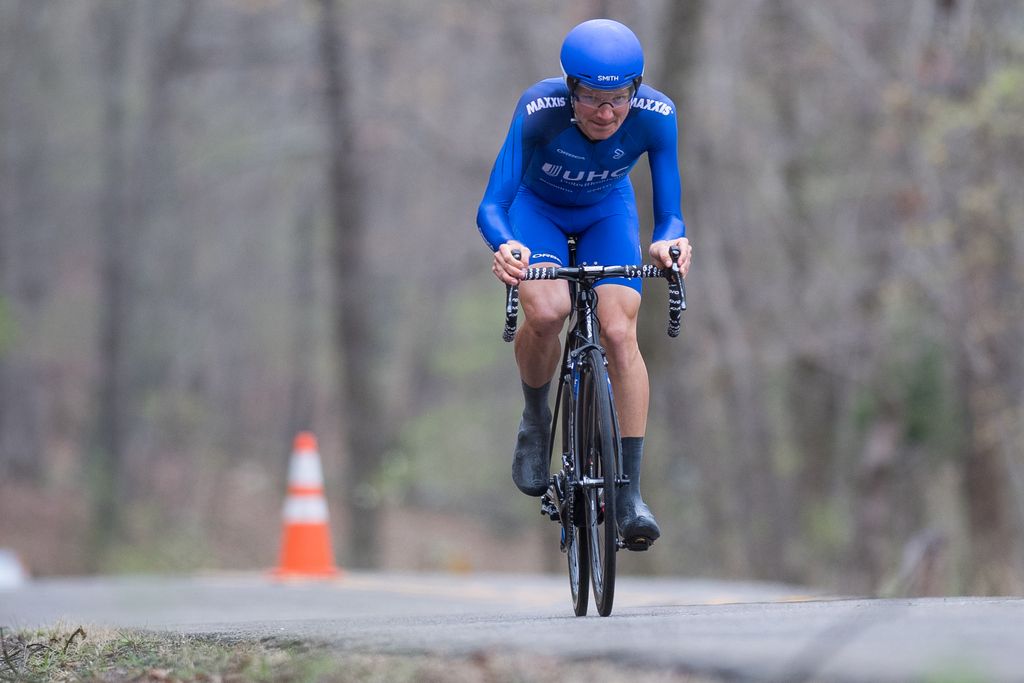 A UHC rider during the TT
