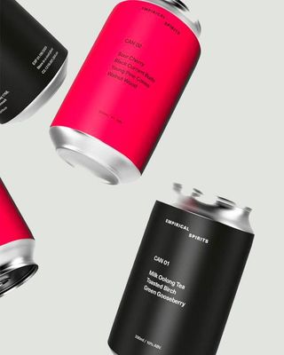 red and black cans of Empirical’s experimental ‘beers’