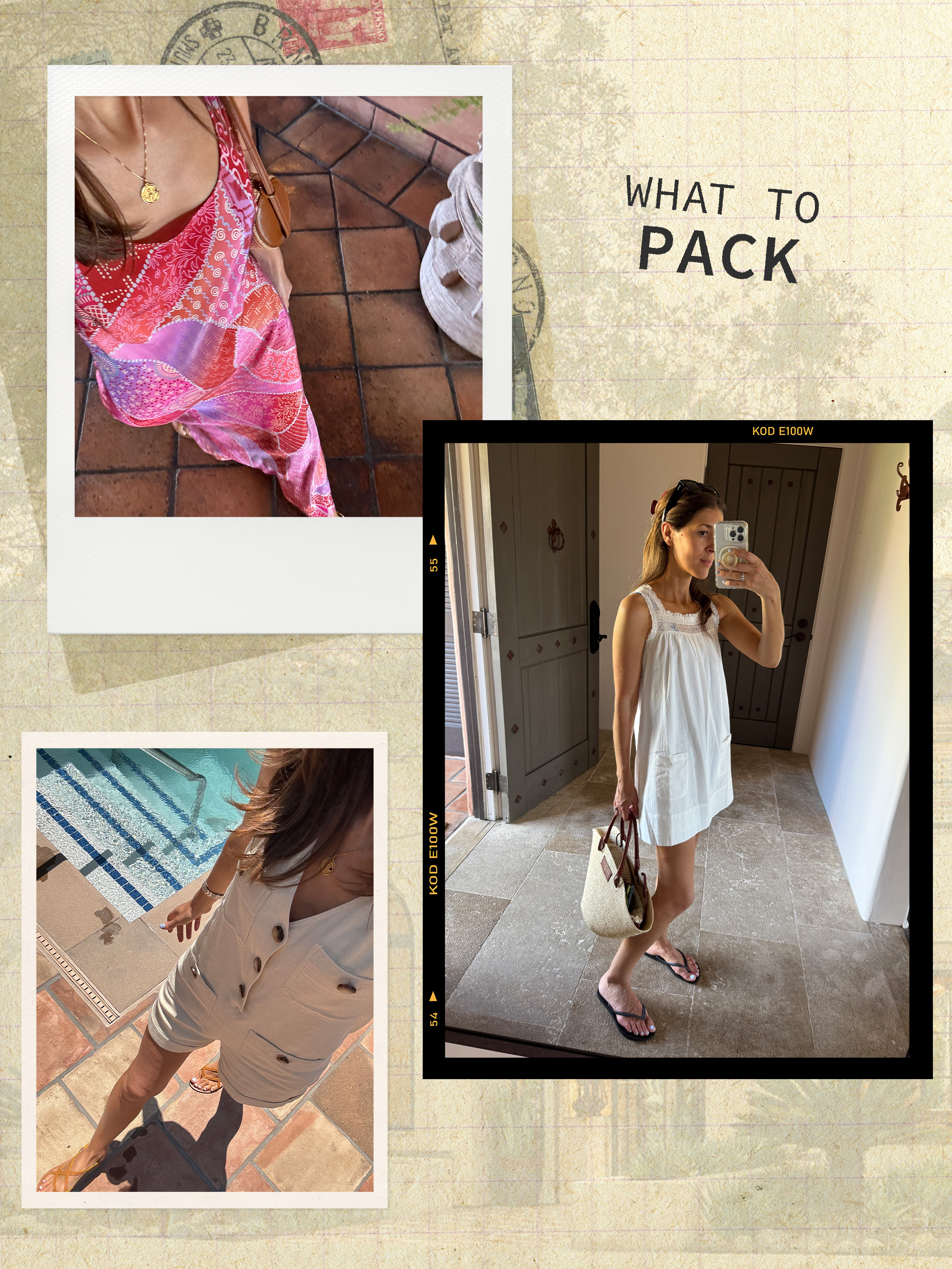 Judith Jones in various outfits at Rancho Valencia.