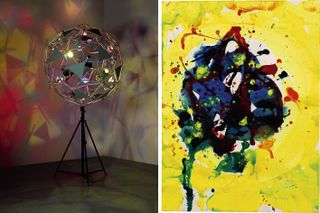 The large-scale light sculpture, Who is afraid flower ball