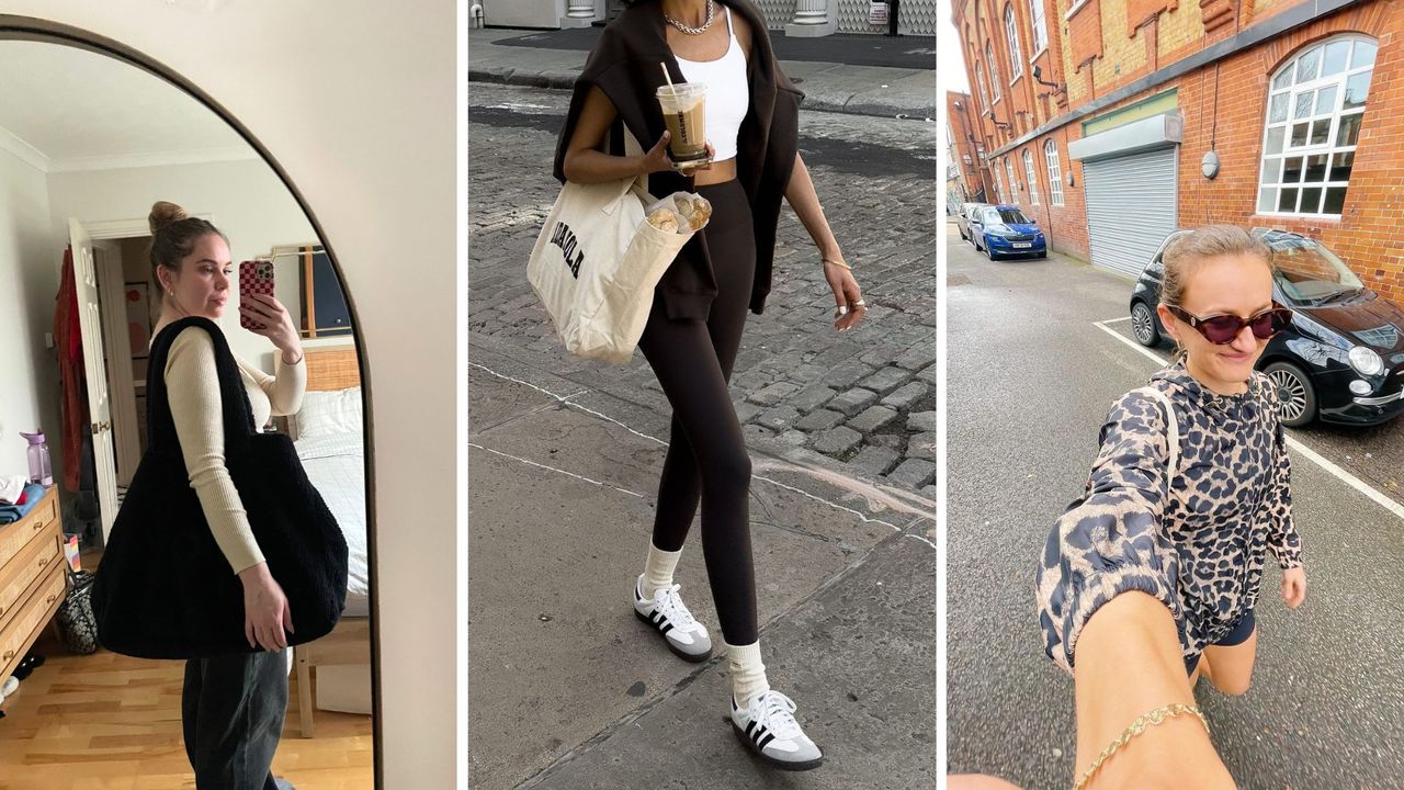 Shots of MC UK staffers testing the best gym bags