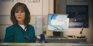 Connie Beauchamp gives Tina a cold stare in Casualty