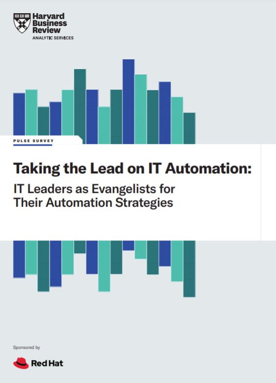 Whitepaper cover with shaded green and blue bar chart graphic