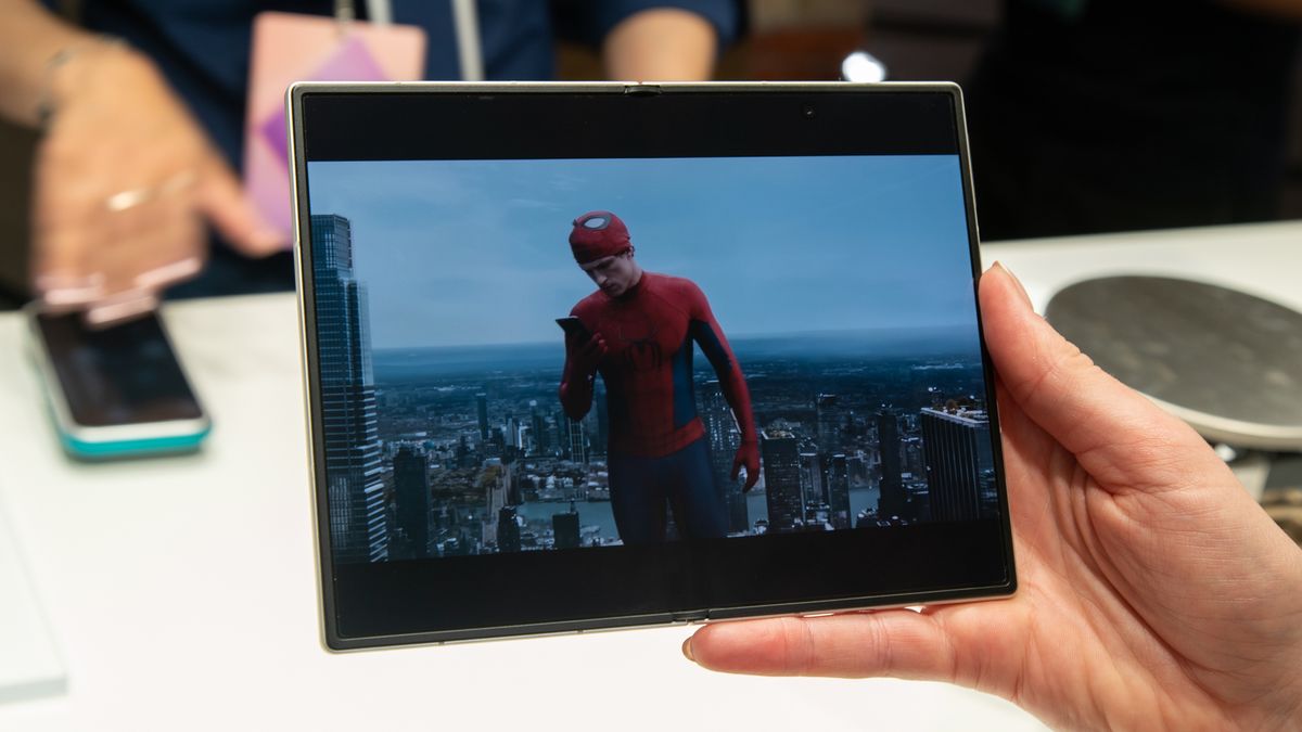 Video playing on the Galaxy Z Fold 8 inner screen