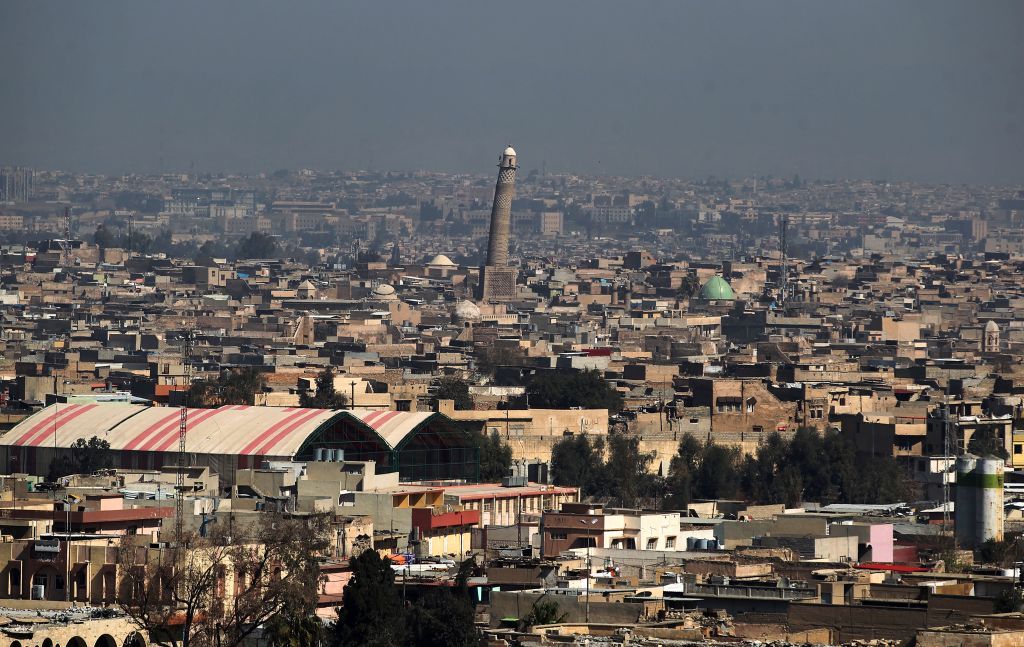 Minaret of Great Mosque of al-Nuri.