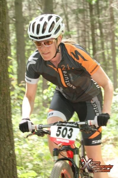 Lisa Krayer (Adventure 212) rode through mid-season struggles to claim third place in the elite women's podium.