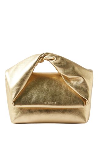 Metallic Twister medium metallic-leather cross-body bag