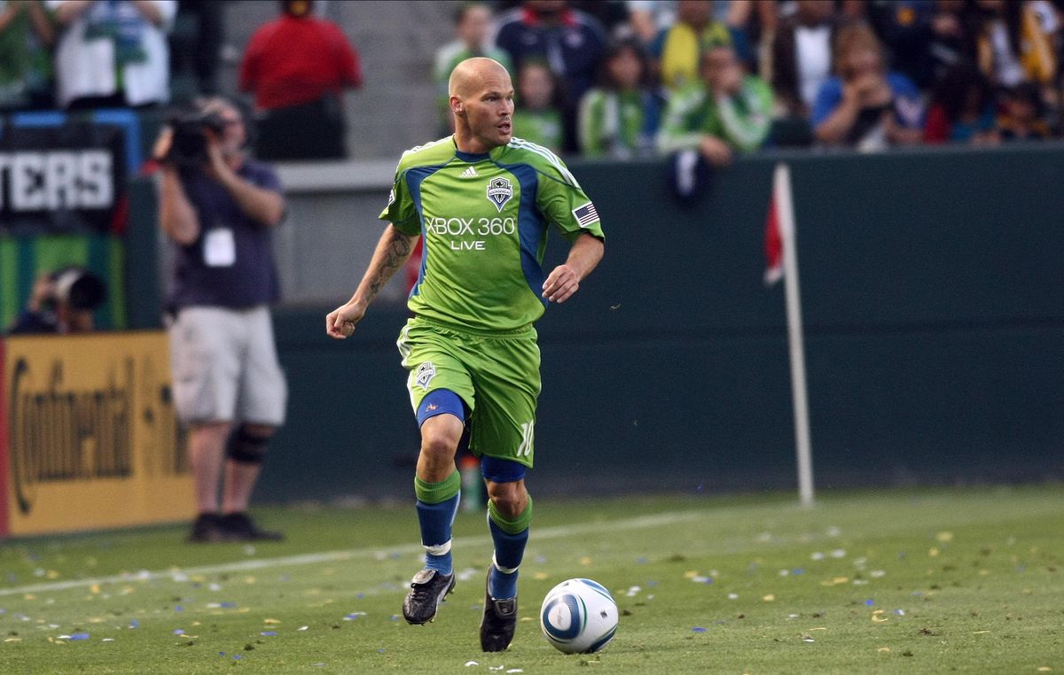 Freddie Ljungberg in action for the Seattle Sounders, 2010