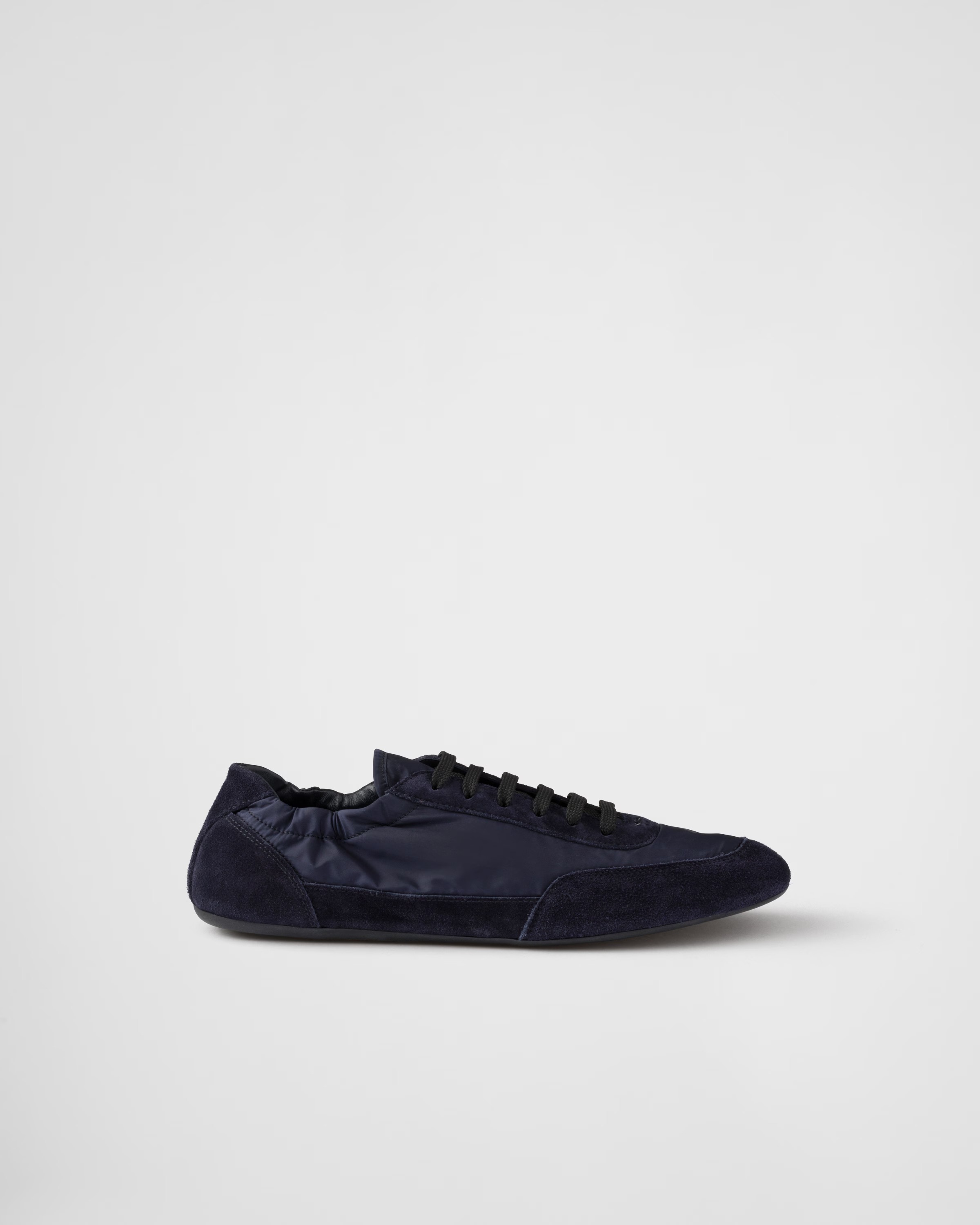 prada, Collapse Re-Nylon and Suede Sneakers