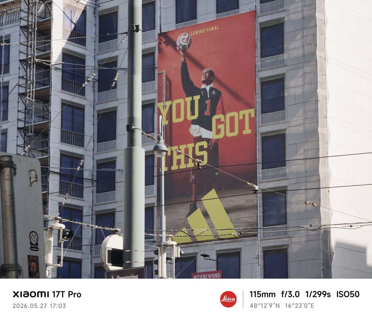 A four-storey advertisement in Vienna