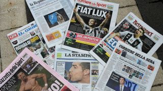 Cristiano Ronaldo Juventus transfer Italy newspapers