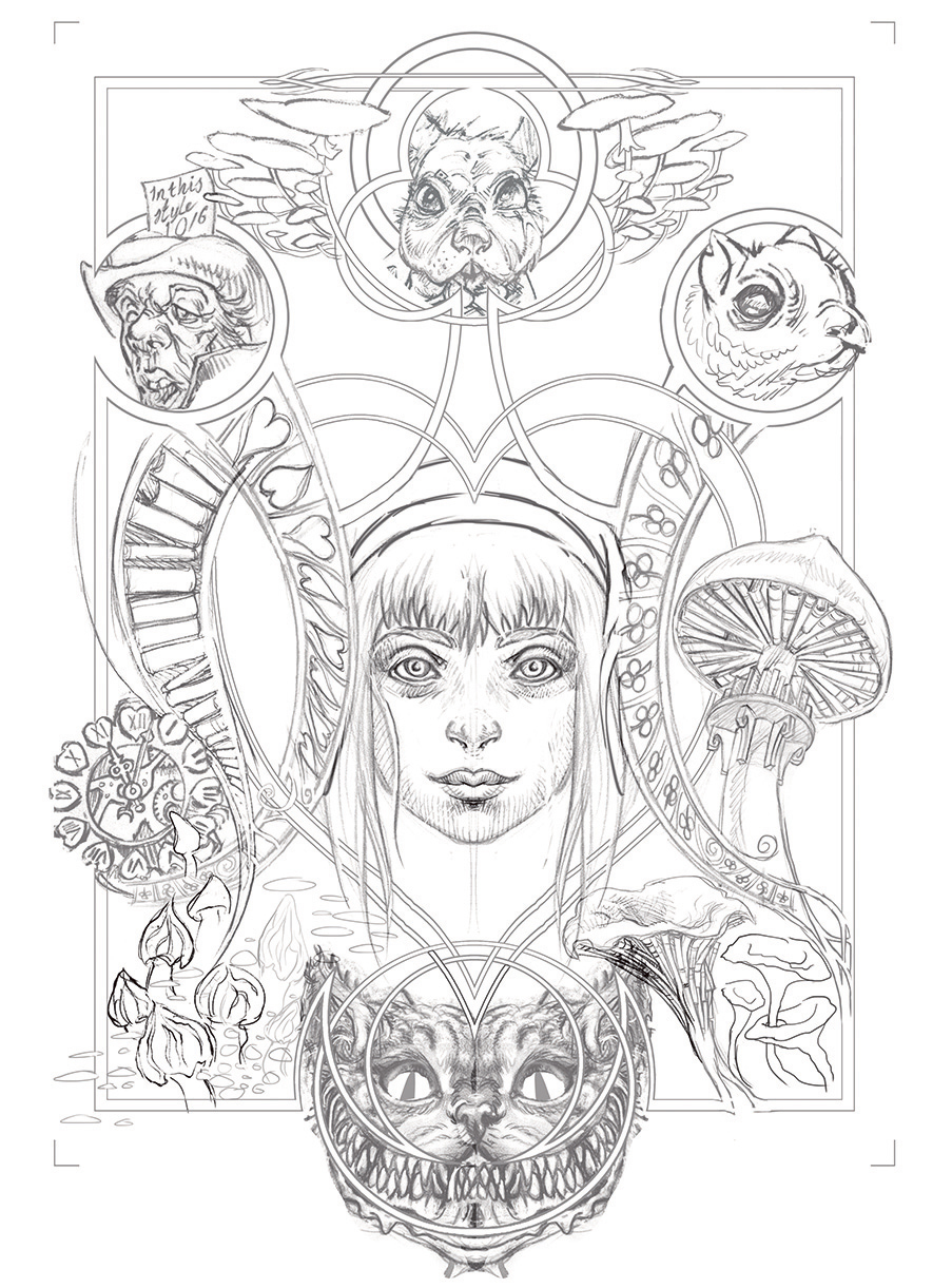The digital image is desaturated and ready to print