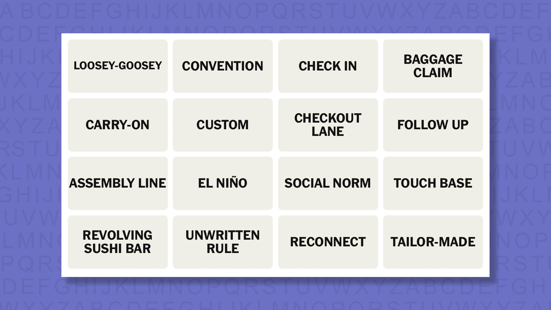NYT Connections hints for game 1076 on a purple background