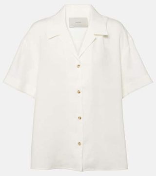 Prague Linen Bowling Shirt