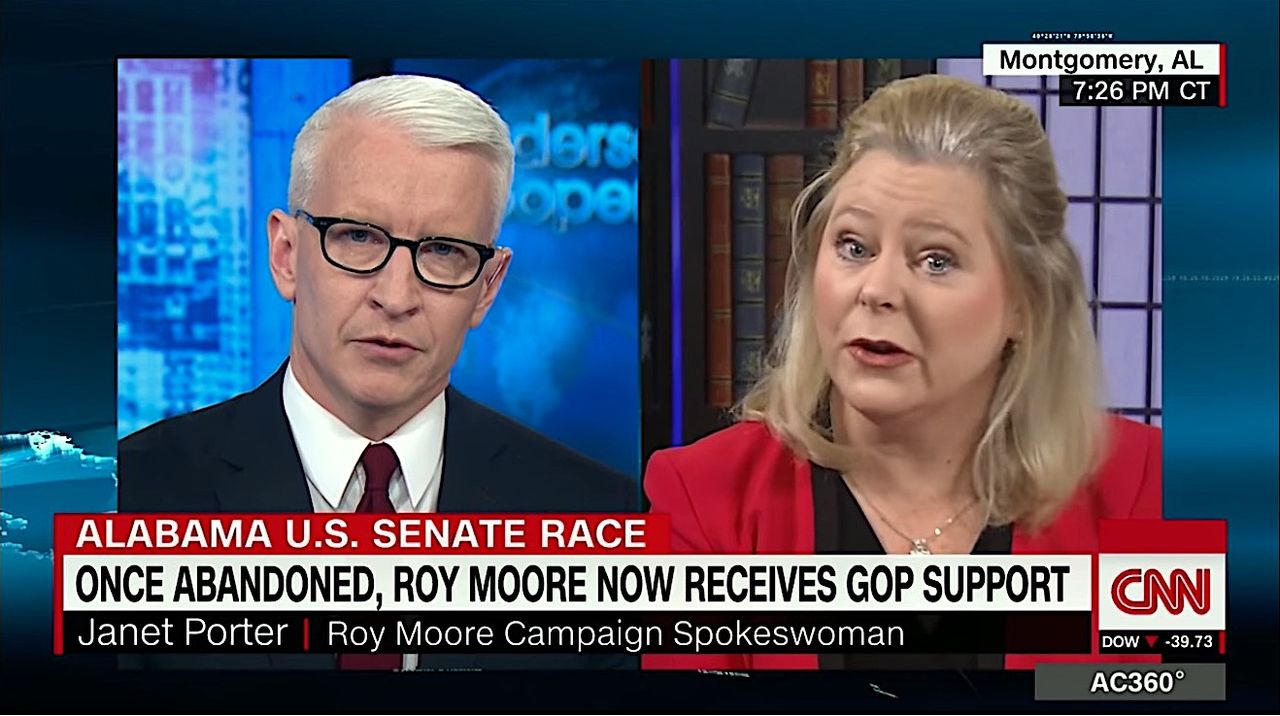 Anderson Cooper grills Janet Porter