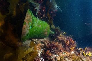 Bell of HMS Erebus underwater