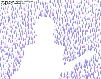Editorial Cartoon U.S. Prince Purple Rain 2016