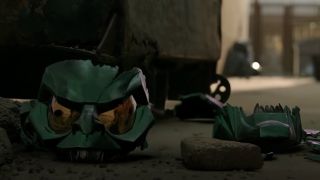 Shattered Green Goblin mask in Spider-Man: No Way Home