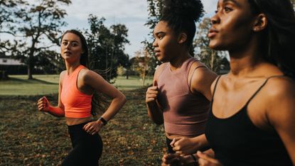 Group of women out for a run