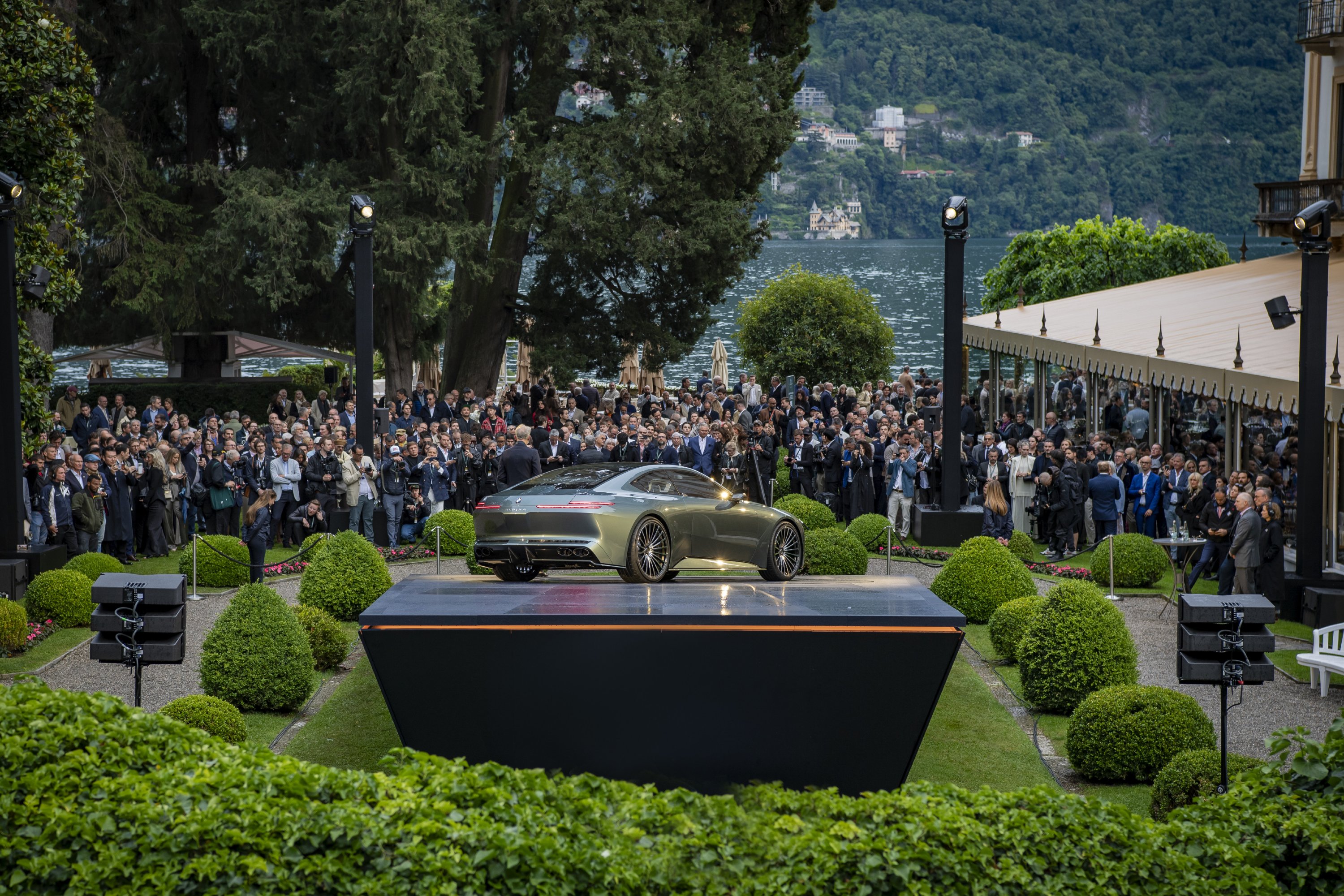 Vision BMW Alpina alongside Lake Como