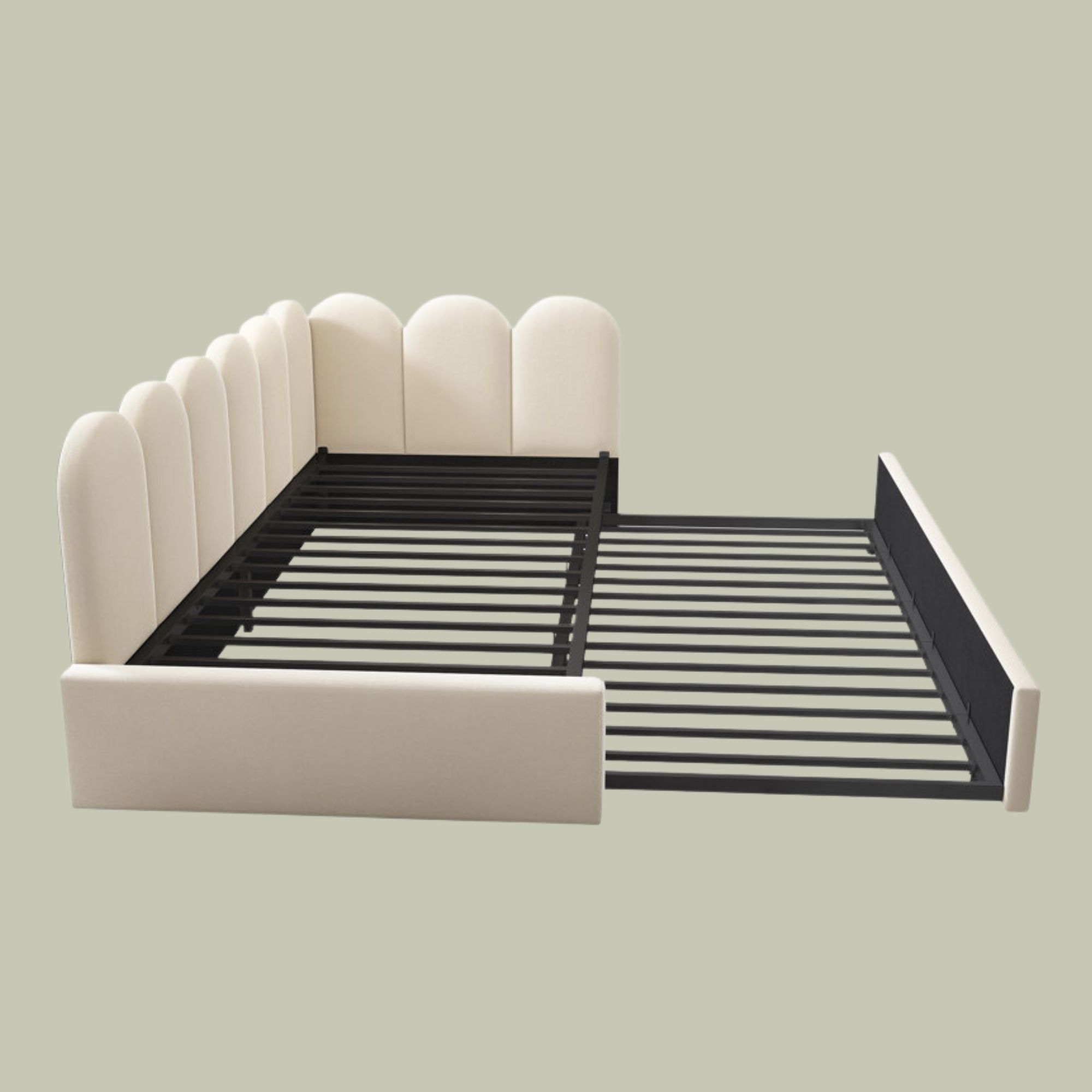 Canora Grey , 3ft Daybed Sofa Bed With Pull-Out Bed Velvet