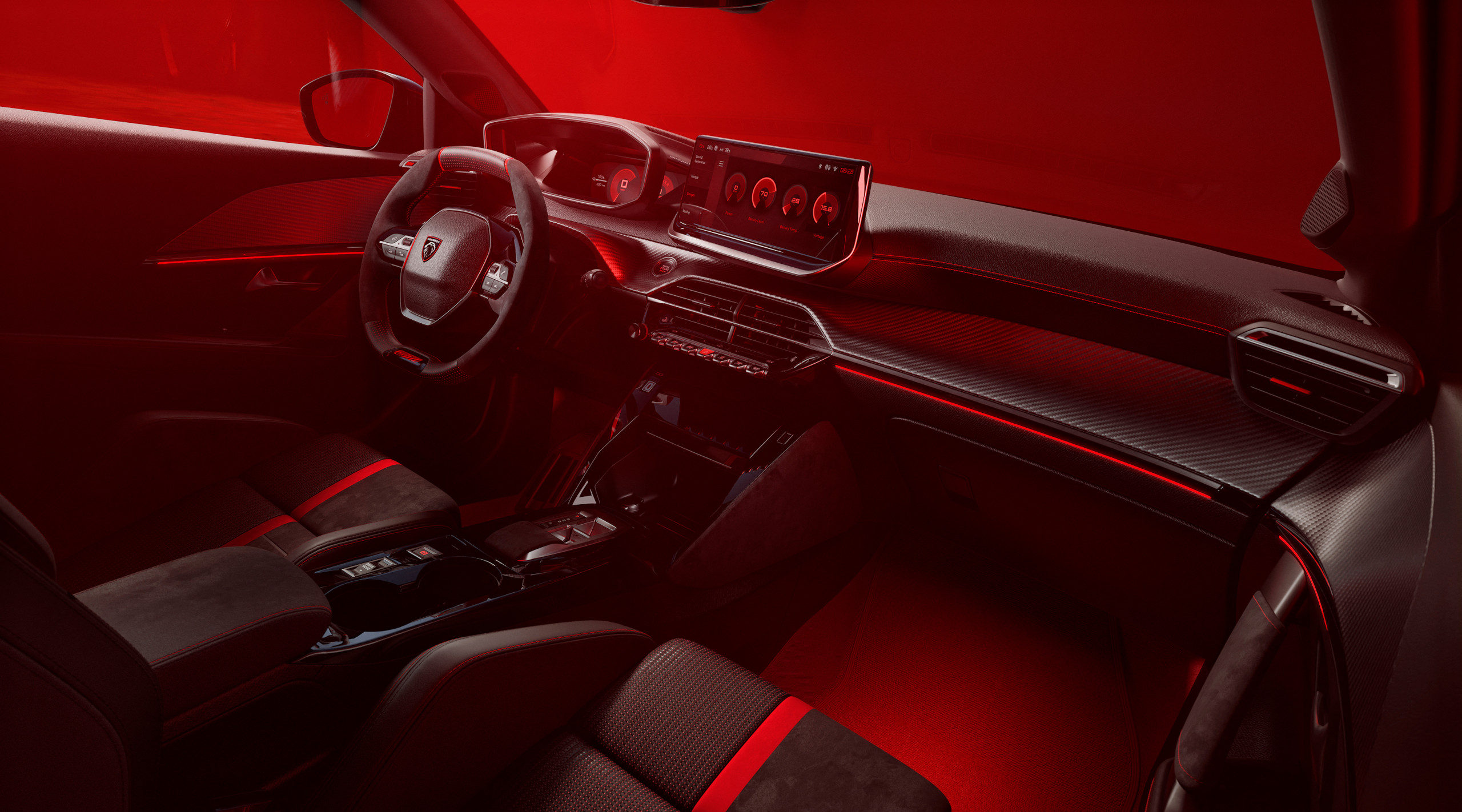 Peugeot E-208 GTi interior