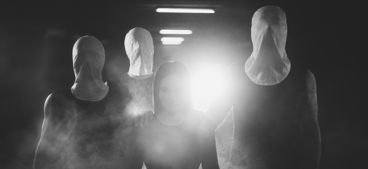 Bianca covered in smoke